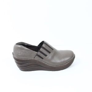 Bionica Coast Shoes NEW sz 7 Women Platform Wedge Heel Leather Clogs
